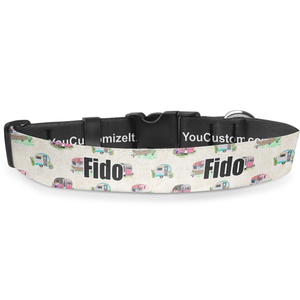 Custom Camper Deluxe Dog Collar - Small (8.5" to 12.5") (Personalized)