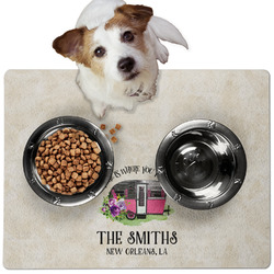 Camper Dog Food Mat - Medium w/ Name or Text