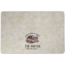 Camper Dog Food Mat w/ Name or Text