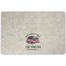 Camper Dog Food Mat w/ Name or Text