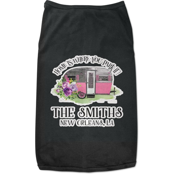 Custom Camper Black Pet Shirt - XL (Personalized)
