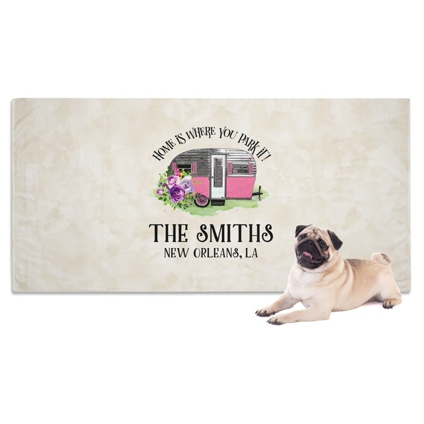 Custom Camper Dog Towel (Personalized)