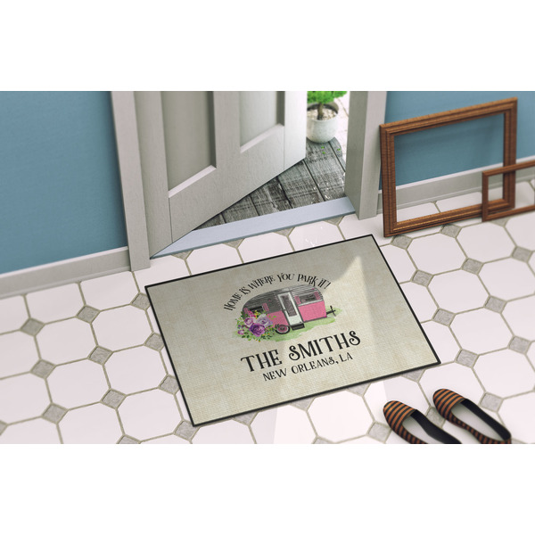 Camper Door Mat Lifestyle