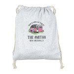 Camper Drawstring Backpack - Sweatshirt Fleece - Double Sided (Personalized)