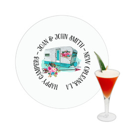 Camper Printed Drink Topper -  2.5" (Personalized)