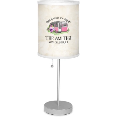 Camper 7" Drum Lamp with Shade (Personalized)