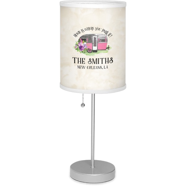 Custom Camper 7" Drum Lamp with Shade (Personalized)