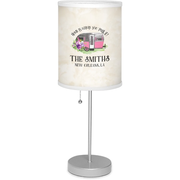 Custom Camper Lamp with Drum Shade (Personalized)