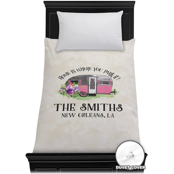 Custom Camper Duvet Cover - Twin (Personalized)