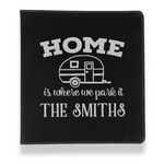 Camper Leather Binder - 1" - Black (Personalized)