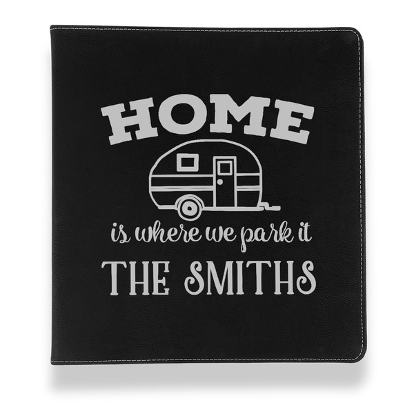 Camper Leather Binder - 1" - Black - Front View