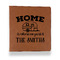 Camper Leather Binder - 1" - Rawhide - Front View