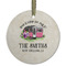 Camper Frosted Glass Ornament - Round