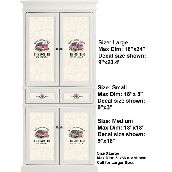 Camper Full Cabinet (Show Sizes)