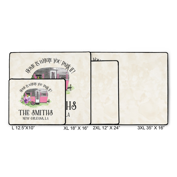 Camper Gaming Mats - SIZE CHART