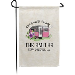 Camper Small Garden Flag - Double Sided w/ Name or Text