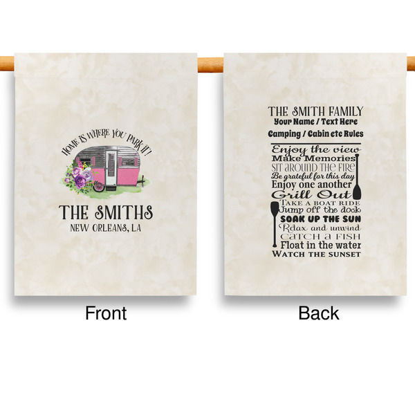 Camper Garden Flags - Large - Double Sided - APPROVAL