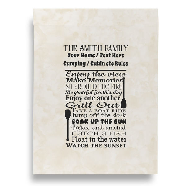 Camper Garden Flags - Large - Double Sided - BACK