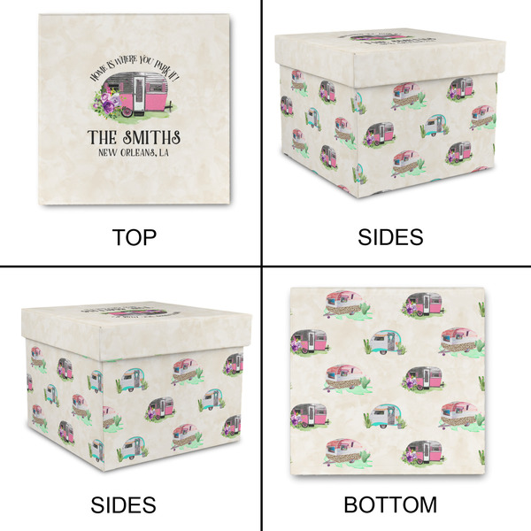 Camper Gift Boxes with Lid - Canvas Wrapped - Large - Approval