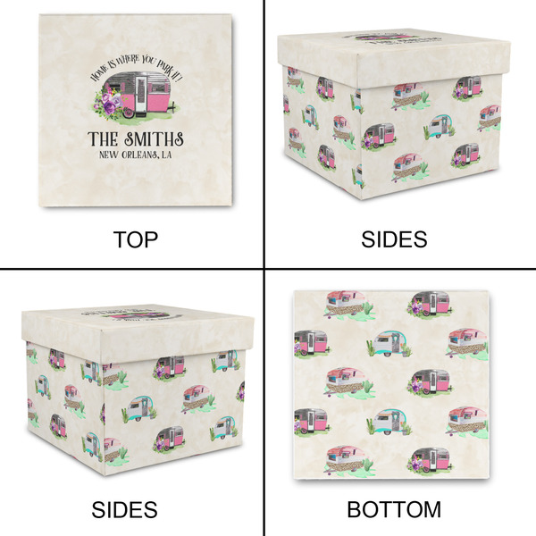 Camper Gift Boxes with Lid - Canvas Wrapped - Medium - Approval