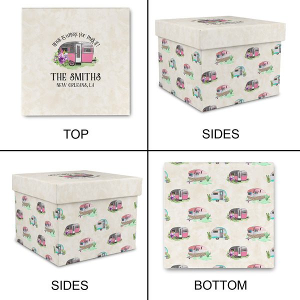 Camper Gift Boxes with Lid - Canvas Wrapped - X-Large - Approval