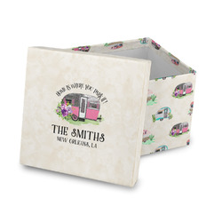 Camper Gift Box with Lid - Canvas Wrapped (Personalized)