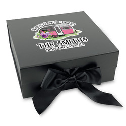 Camper Gift Box with Magnetic Lid - Black (Personalized)