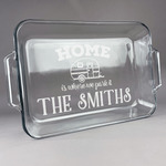 Camper Glass Baking Dish - 13in x 9in (Personalized)