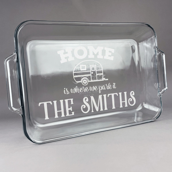 Custom Camper Glass Baking and Cake Dish (Personalized)