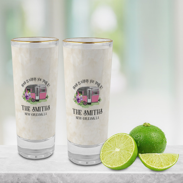 Camper Glass Shot Glass - 2 oz - LIFESTYLE