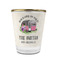 Camper Glass Shot Glass - 1.5 oz - with Gold Rim - Set of 4 (Personalized)