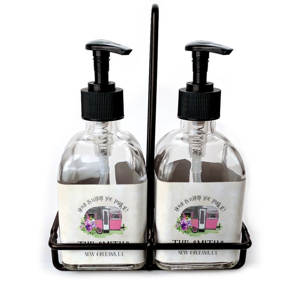 Custom Camper Glass Soap & Lotion Bottles (Personalized)