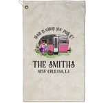 Camper Golf Towel - Poly-Cotton Blend - Small w/ Name or Text