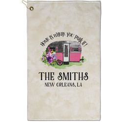 Camper Golf Towel - Poly-Cotton Blend - Small w/ Name or Text