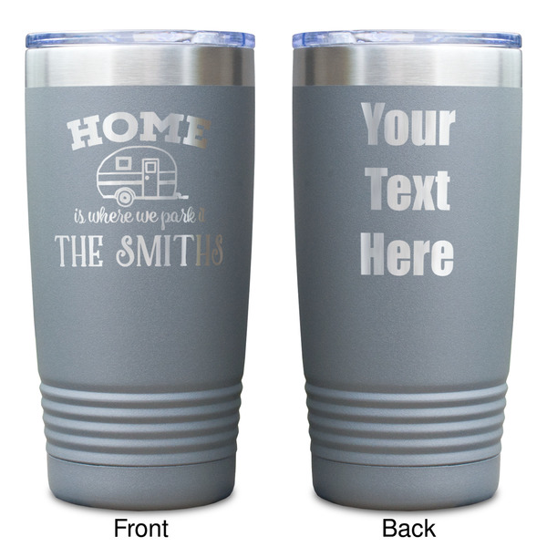 Camper Gray Polar Camel Tumbler - 20oz - Double Sided - Approval