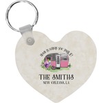 Camper Heart Plastic Keychain w/ Name or Text