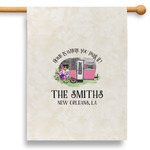 Camper 28" House Flag - Single Sided (Personalized)