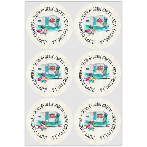 Camper Icing Circle - Large - Set of 6