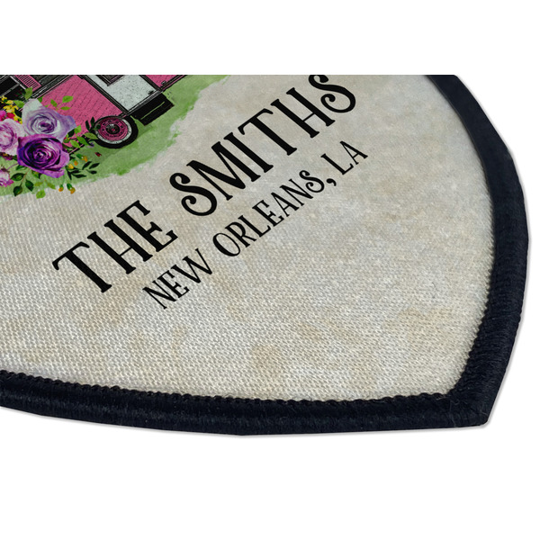 Camper Iron on Shield 3 Detail