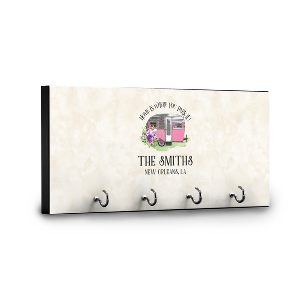 Camper Key Hanger - Front View with Hooks