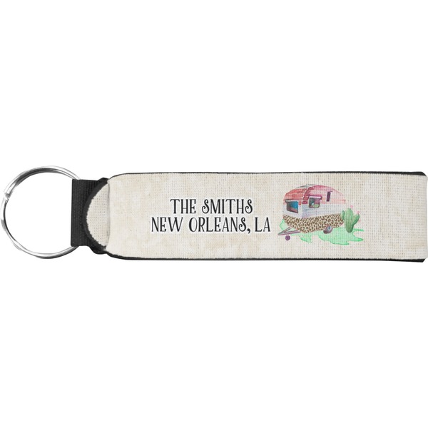 Custom Camper Neoprene Keychain Fob (Personalized)