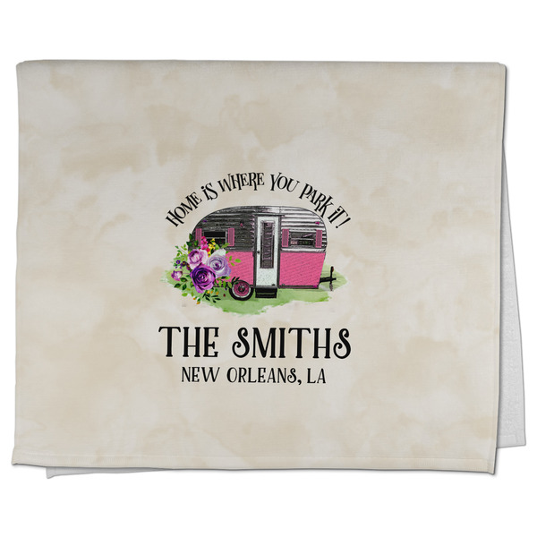 Custom Camper Kitchen Towel - Poly Cotton w/ Name or Text