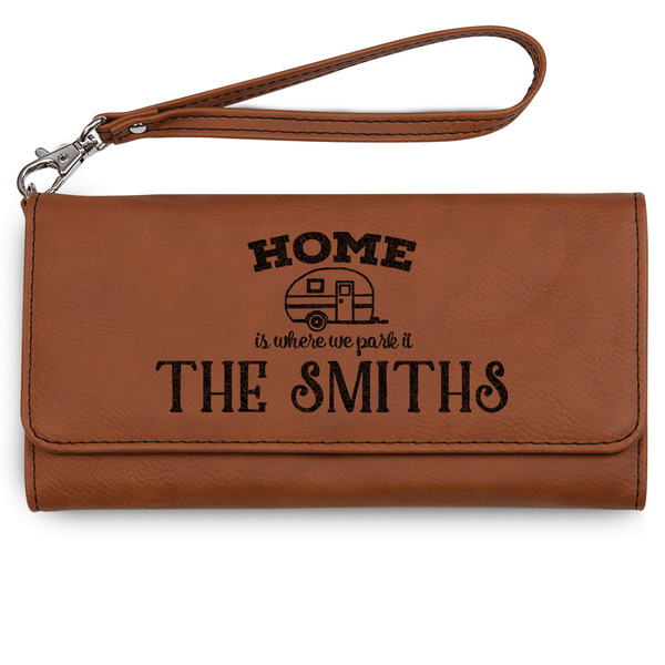 Custom Camper Ladies Leatherette Wallet - Laser Engraved (Personalized)