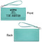 Camper Ladies Wallets - Faux Leather - Teal - Front & Back View