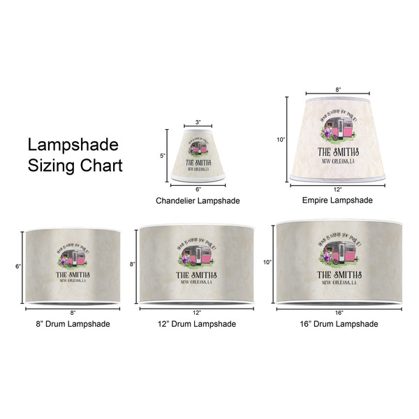 Camper Lampshade Sizing Chart