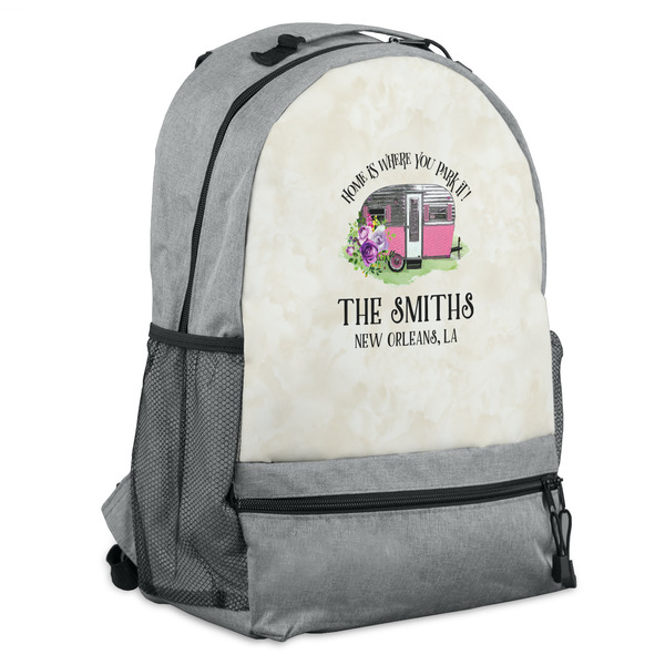 Custom Camper Backpack - Grey (Personalized)