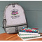 Camper Large Backpack - Gray - On Desk