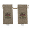 Camper Large Burlap Gift Bag - Front & Back (Personalized)