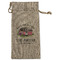 Camper Large Burlap Gift Bag - Front (Personalized)