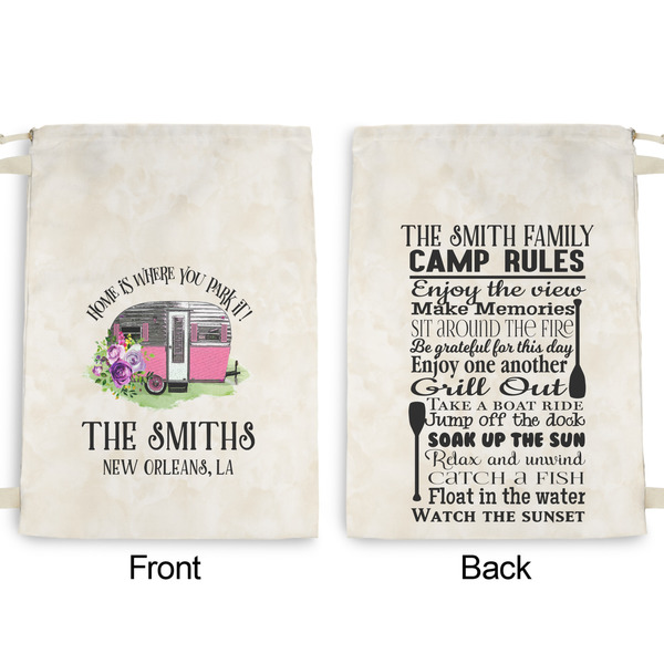 Camper Large Laundry Bag - Front & Back View